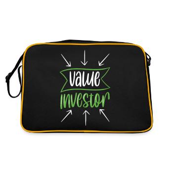 Value Investor Invest Financier Investors - Retro Bag - black/gold - Back