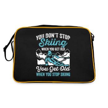Plus skiier vous n’arrêtez pas de skier ski ski - Sac Retro - noir/or - Dos