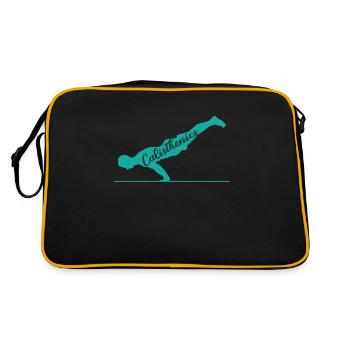 Handstand Calisthenics Fitness Workout - Sac Retro - noir/or - Dos