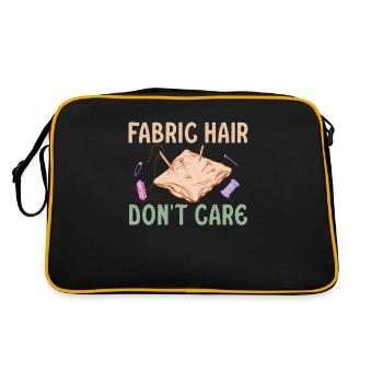 Tissu de cheveux amusants pour matelassage - Sac Retro - noir/or - Dos