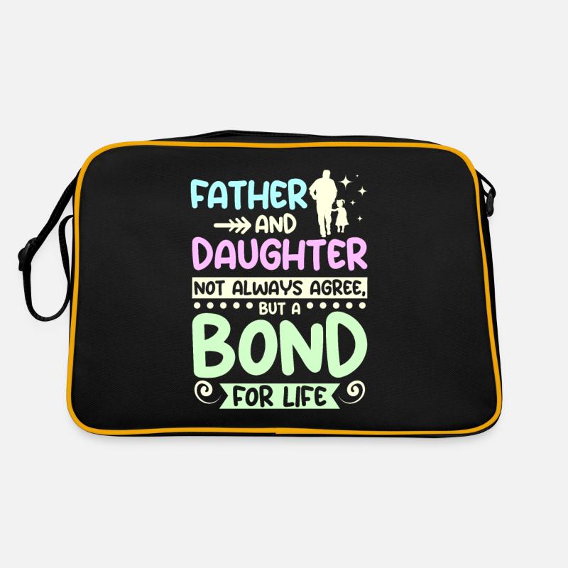 Father and daughter a bond for life Retro Bag