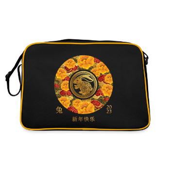 New Year's Eve Party Happy New Year 2023 - Retro Bag - black/gold - Back