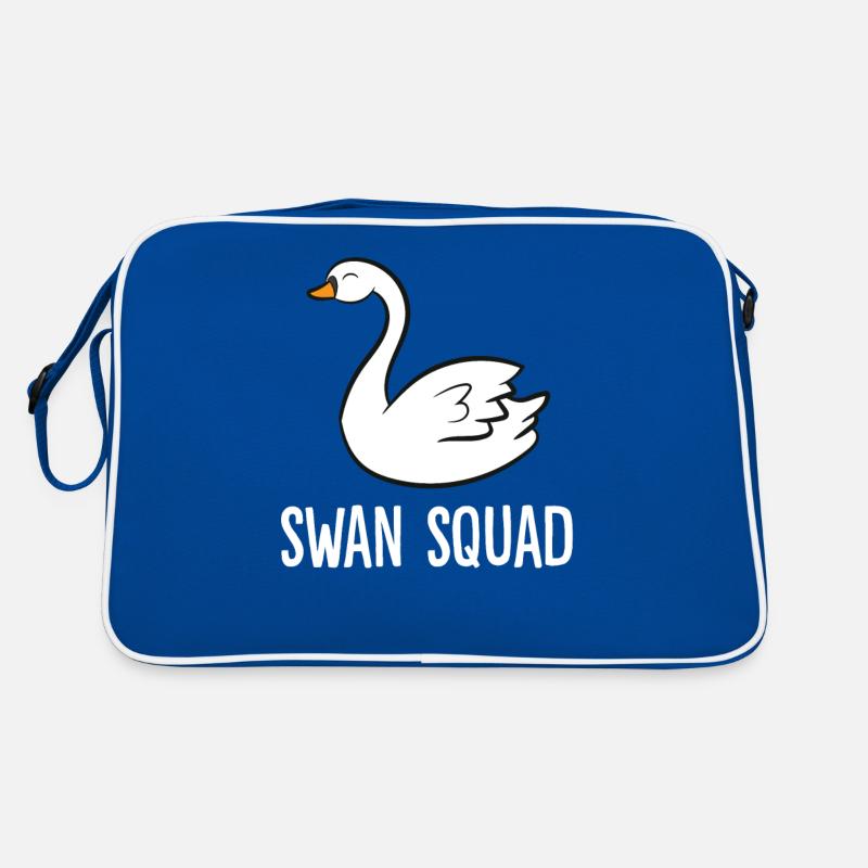 Schwanentruppe Lustiger Schwanenvogel Retro Tasche