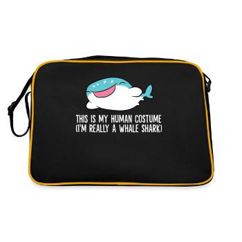 C’est mon costume humain je suis vraiment - Sac Retro - noir/or - Dos