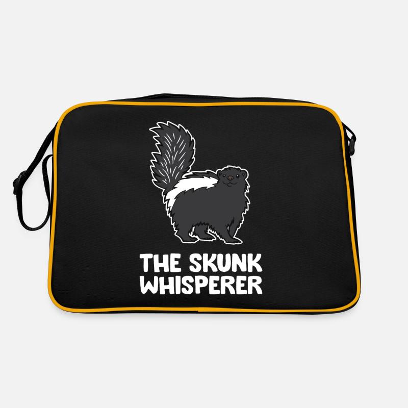 Der Stinktierflüsterer Funny Skunk Lover Retro Tasche