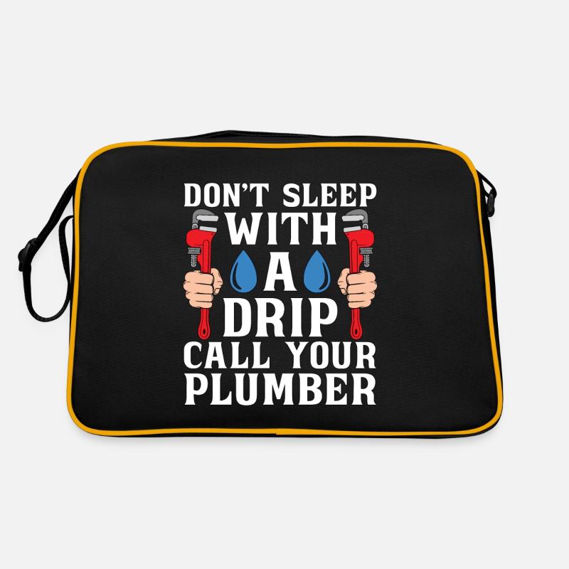 Plumber Don't Sleep Tool Plumbing Pipe Plumbers Retro Tasche