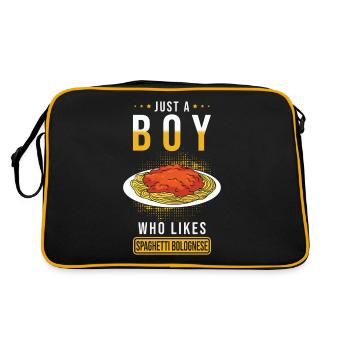 Spaghetti bolognaise - Sac Retro - noir/or - Dos