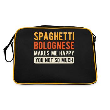 Spaghetti bolognaise - Sac Retro - noir/or - Dos