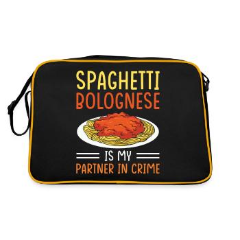 Spaghetti bolognaise - Sac Retro - noir/or - Dos
