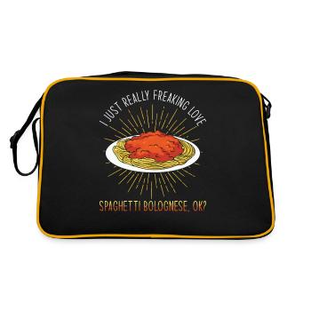 Spaghetti bolognaise - Sac Retro - noir/or - Dos