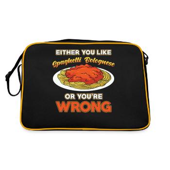 Spaghetti bolognaise - Sac Retro - noir/or - Dos