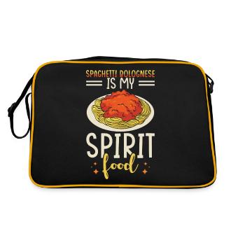 Spaghetti bolognaise - Sac Retro - noir/or - Dos