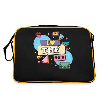 80s Retro - Retro Bag - black/gold - Back
