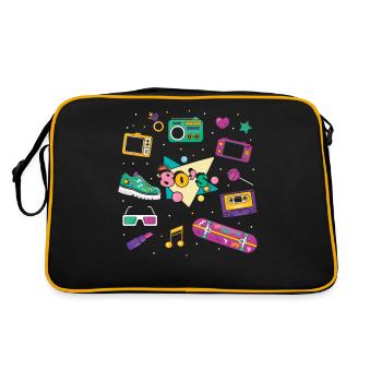 80s Retro - Retro Bag - black/gold - Back