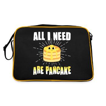 Tout ce dont j’ai besoin, ce sont des crêpes - Sac Retro - noir/or - Dos