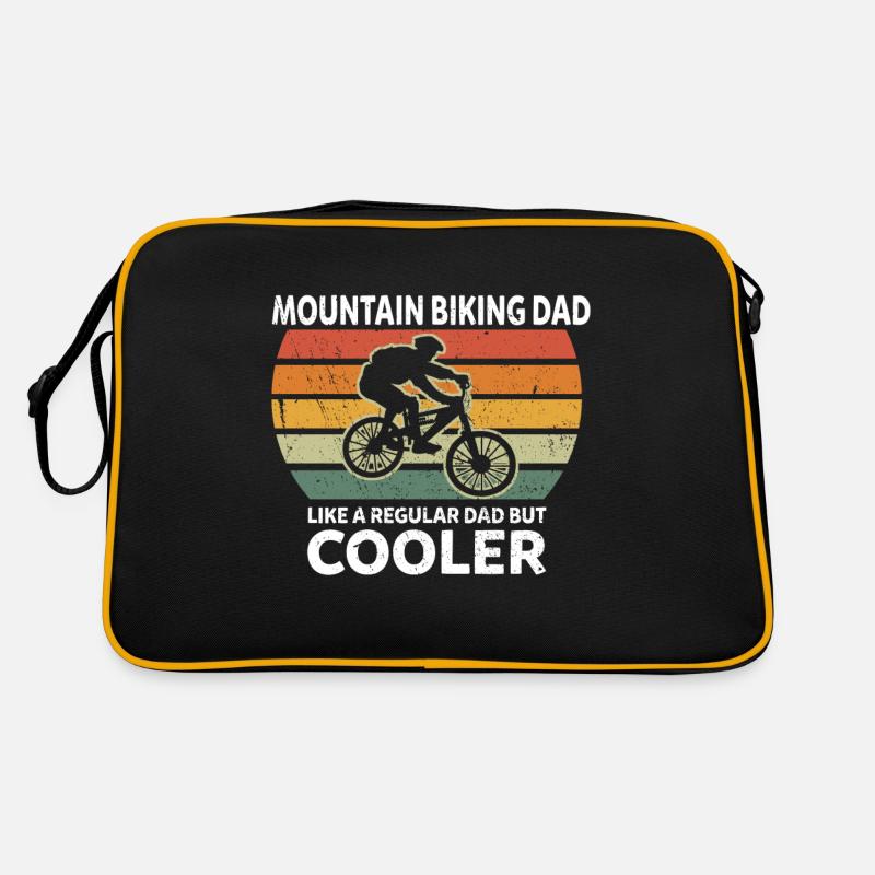 Mountainbiking Dad Normaler Vater Nur Cooler Papa Retro Tasche