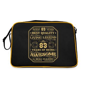 83 anniversaire 83 ans homme 83 ans légendaire 83 - Sac Retro - noir/or - Dos