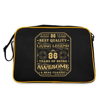 86 anniversaire 86 ans homme 86 ans légendaire 86 - Sac Retro - noir/or - Dos