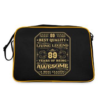89 anniversaire 89 ans homme 89 ans légendaire 89 - Sac Retro - noir/or - Dos