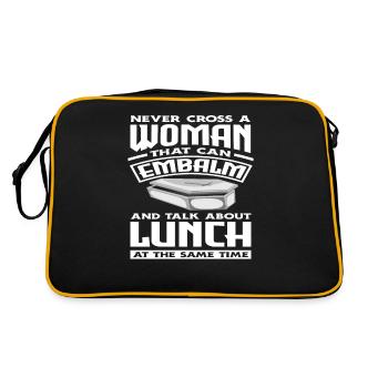 Undertaker Embalmer Woman - Retro Bag - black/gold - Back