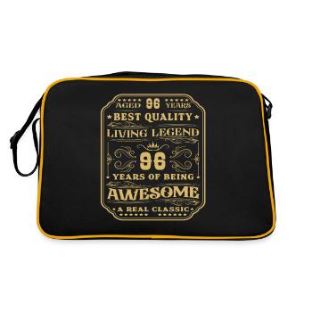 96 anniversaire 96 ans homme 96 ans légendaire 96 - Sac Retro - noir/or - Dos