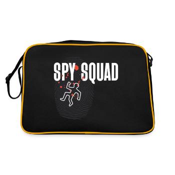 Spurensicherung - Kripo Polizei Kriminaltechnik - Retro Tasche - Schwarz/Gold - Hinten