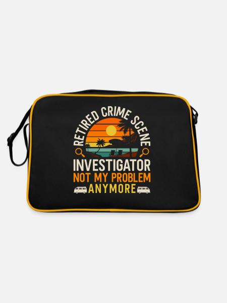 Ex Spurensicherung - Kripo Polizei Kriminaltechnik - Sac Retro - noir/or - Dos
