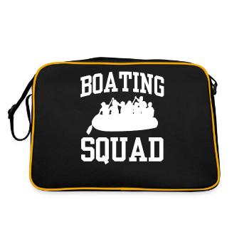 Boat Troop Rafting Yacht Boat Boating Ship - Retro Bag - black/gold - Back