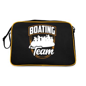 Bateau Équipe Rafting Bateau Voilier Bateau Nautique - Sac Retro - noir/or - Dos