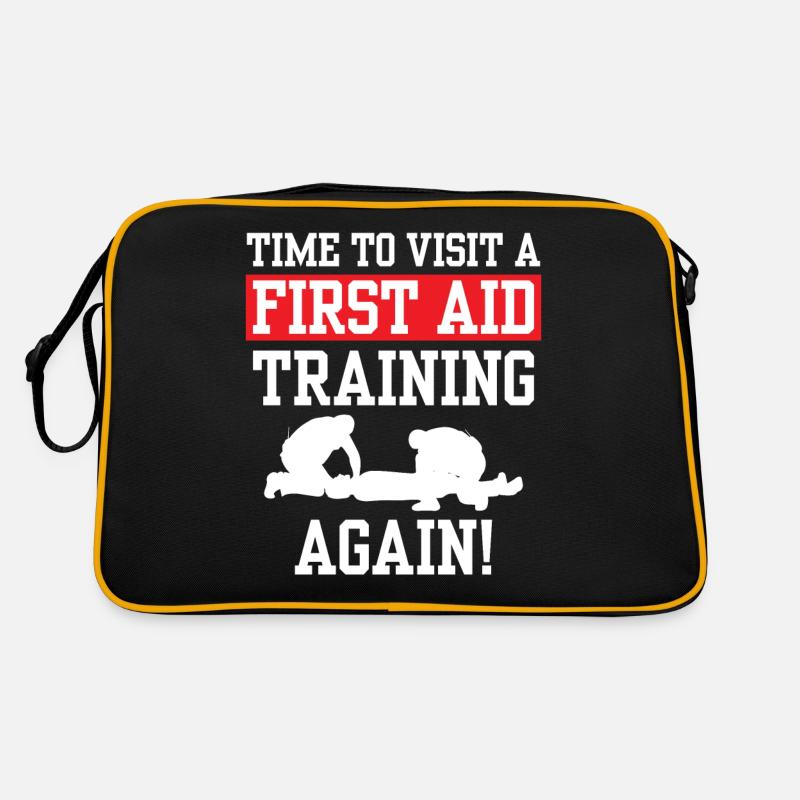Time to attend a first aid course again Retro Bag