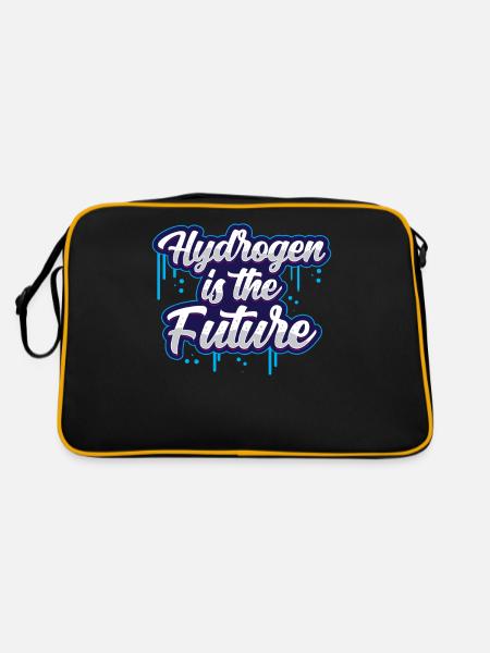 Hydrogen is the future Element hydrogen - Retro Bag - black/gold - Back