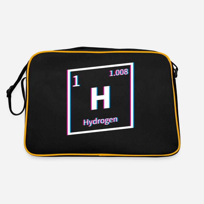 Wasserstoff Energie Hydrogen Element Retro Tasche