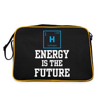 Energy from hydrogen is the future Hydrogen - Retro Bag - black/gold - Back