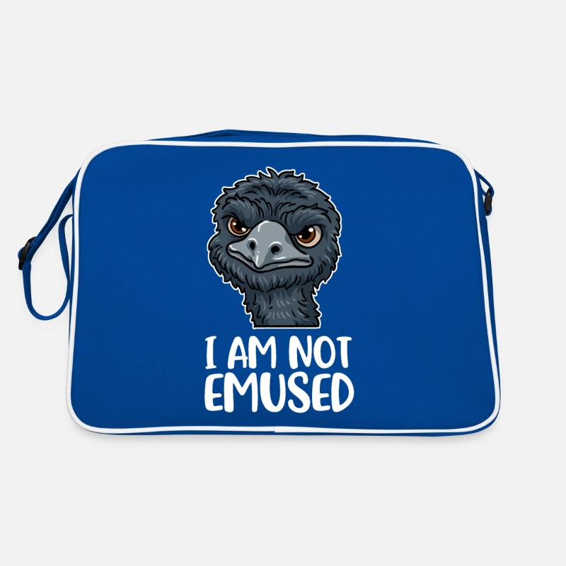I Am Not Emused Vogel Geschenk Retro Tasche