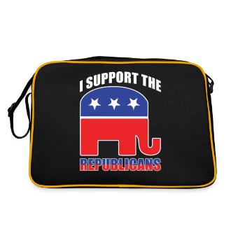 Soutien républicain des États-Unis - Sac Retro - noir/or - Dos