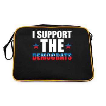 Soutien des démocrates aux États-Unis - Sac Retro - noir/or - Dos