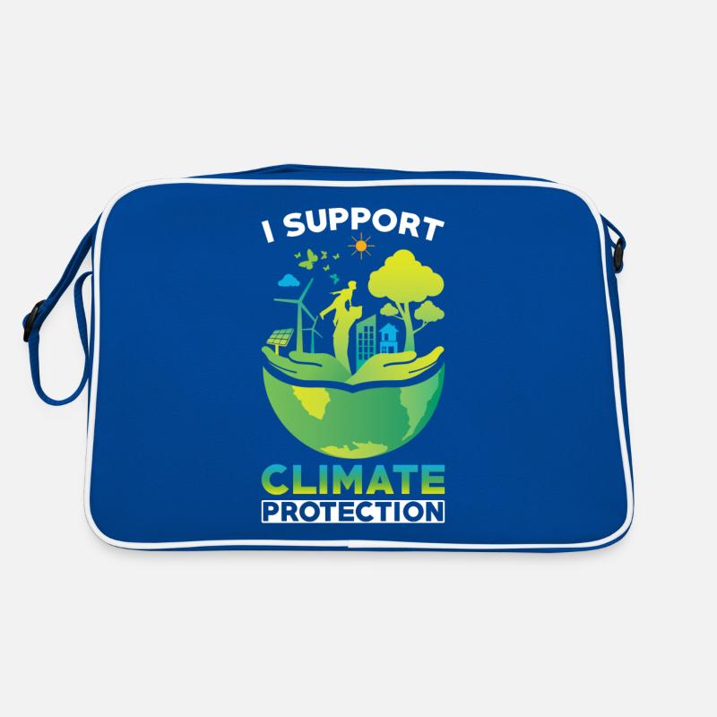 Klimaschützer Klimaschutz Support Retro Tasche