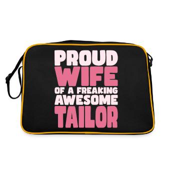 Fière épouse d’un sacré bon tailleur - Sac Retro - noir/or - Dos