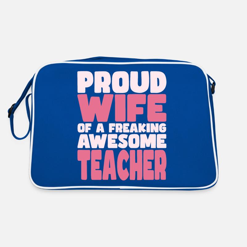 Fière épouse d’un sacré bon professeur Sac Retro