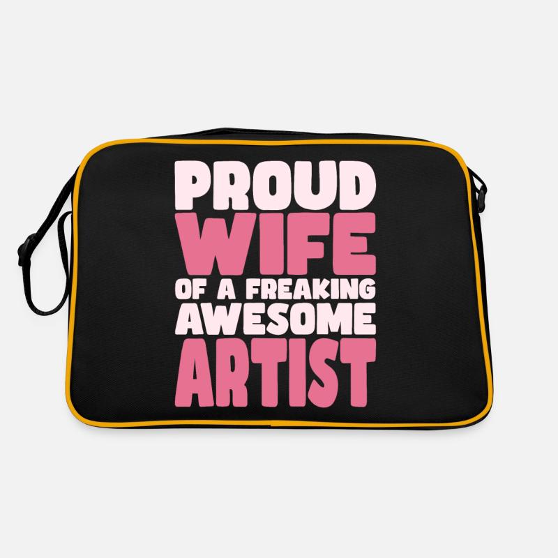 Stolze Ehefrau Eines Verdammt Guten Künstlers Retro Tasche