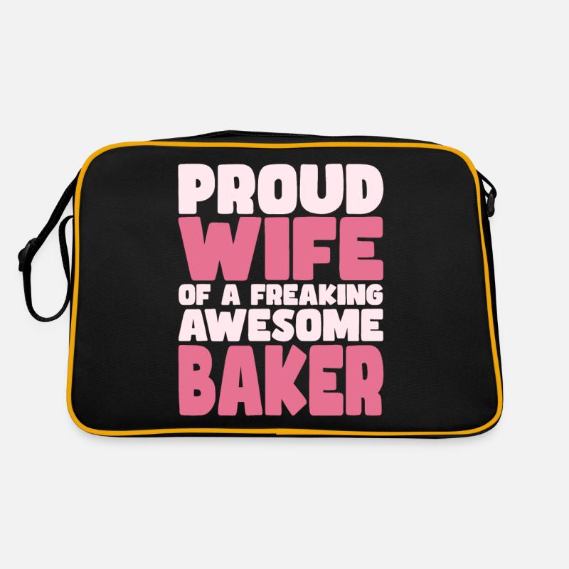 Stolze Ehefrau Eines Verdammt Guten Bäckers Retro Tasche