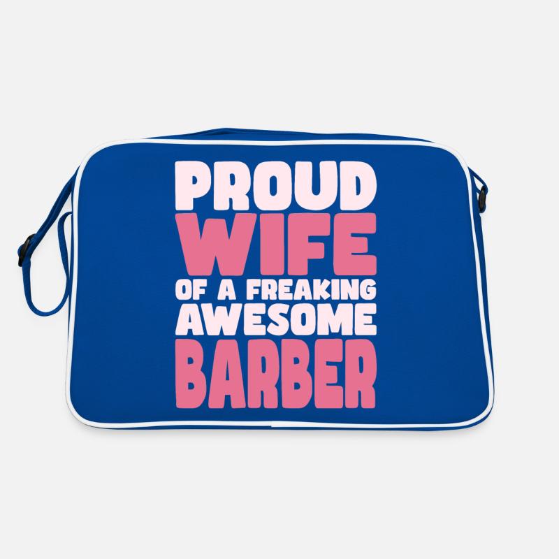 Fière épouse d’un sacré bon coiffeur Sac Retro