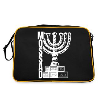 Mossad Israël Renseignement israélien Tel Aviv - Sac Retro - noir/or - Dos