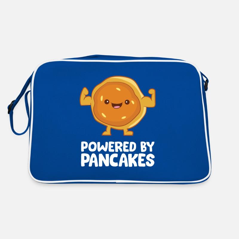 Angetrieben von Pfannkuchen Retro Tasche
