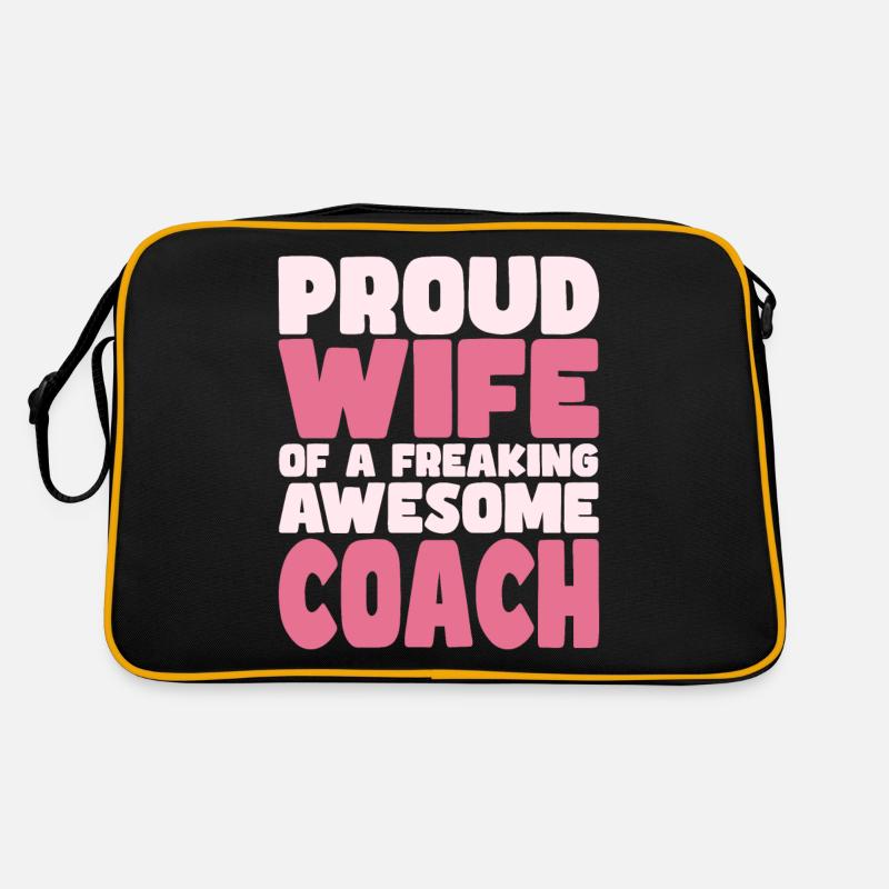 Stolze Ehefrau Eines Verdammt Guten Trainers Retro Tasche