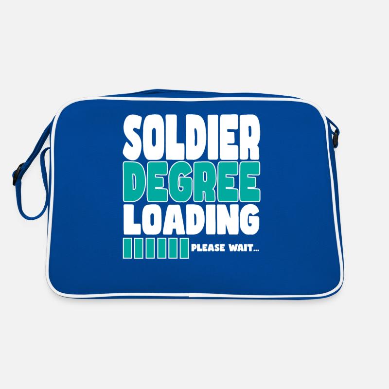 Soldat lädt Ausbildung Retro Tasche