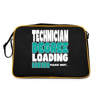 Technician invites training - Retro Bag - black/gold - Back
