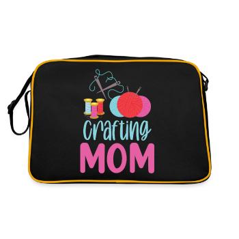 Artisanat Maman Artisanat Mère Amateur - Sac Retro - noir/or - Dos