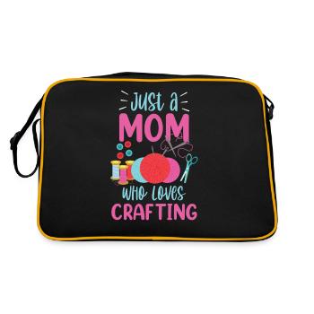 Une seule mère qui aime faire de l’artisanat maman - Sac Retro - noir/or - Dos
