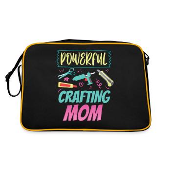 Great Crafts Mom Mother Craft Hobbyist - Retro Bag - black/gold - Back